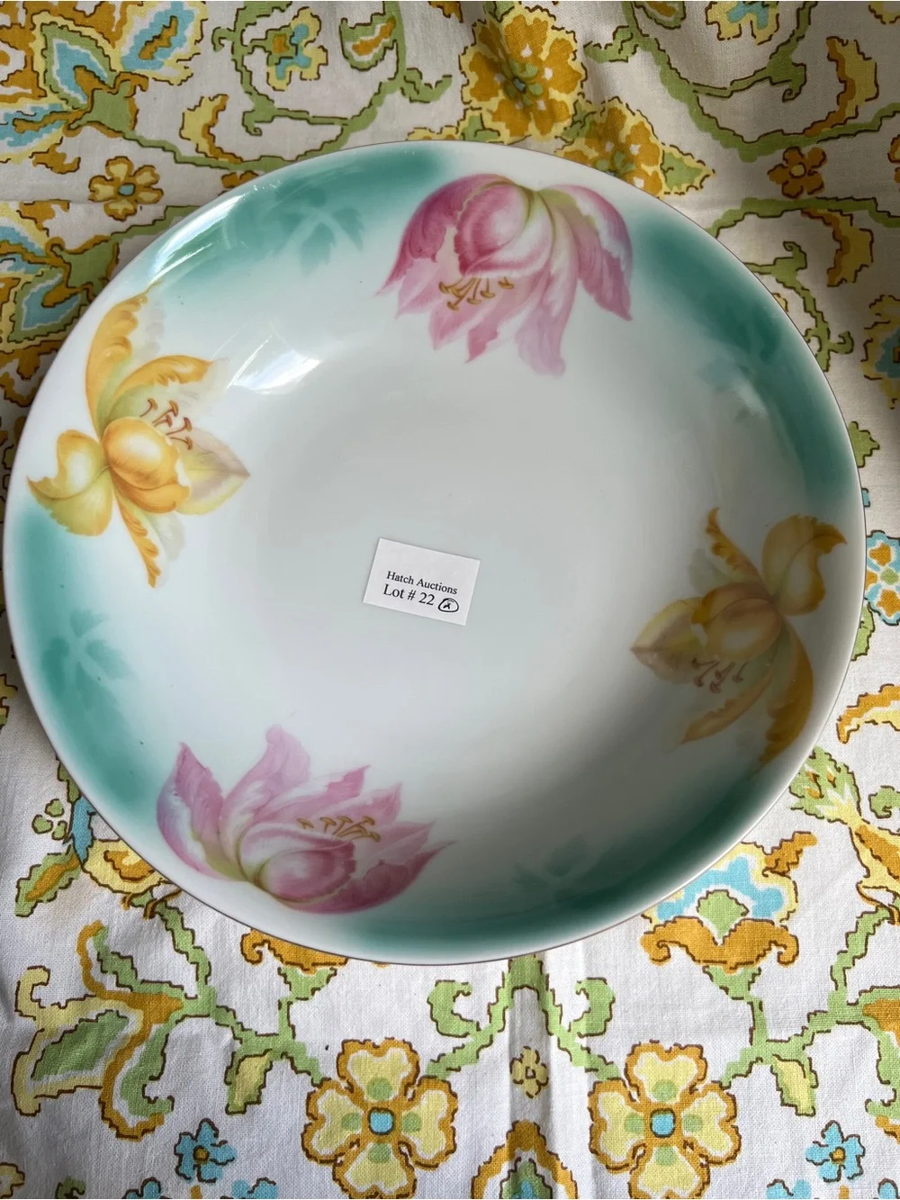 Vintage Floral  Kloster Vessra German Serving Bowl